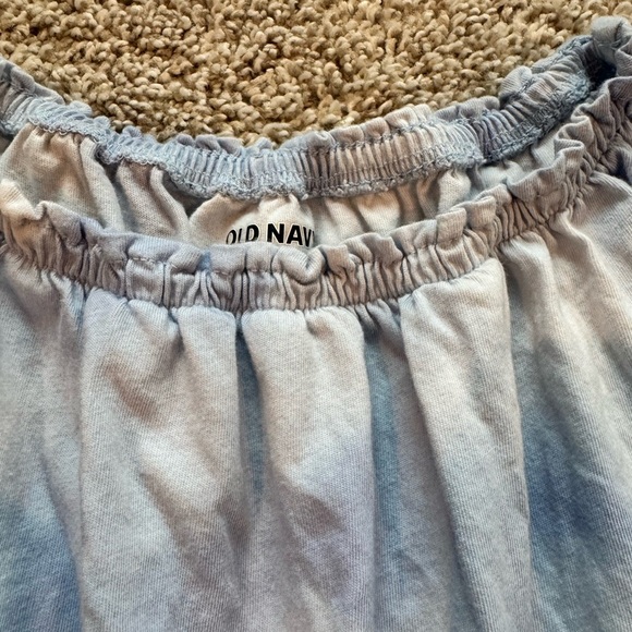 Girls Old Navy Romper Blue Jumpsuit tie dye summer outfit size small (6 - Picture 4 of 7